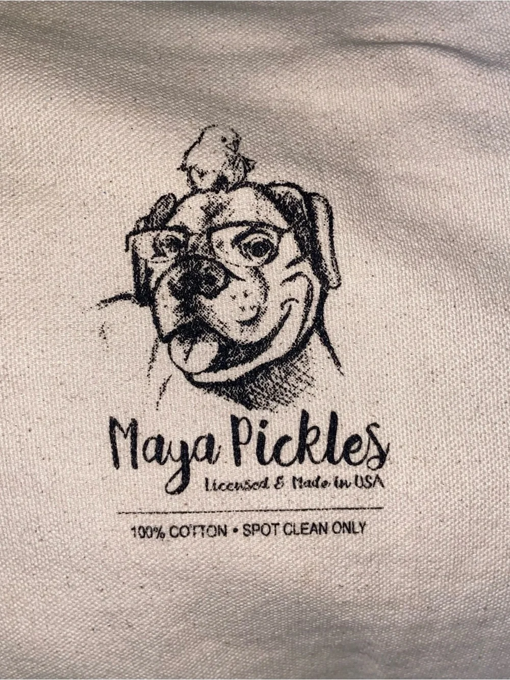 Maya Pickles Collection Pillow Decorative Throw Dog Golf Bag Made In The USA